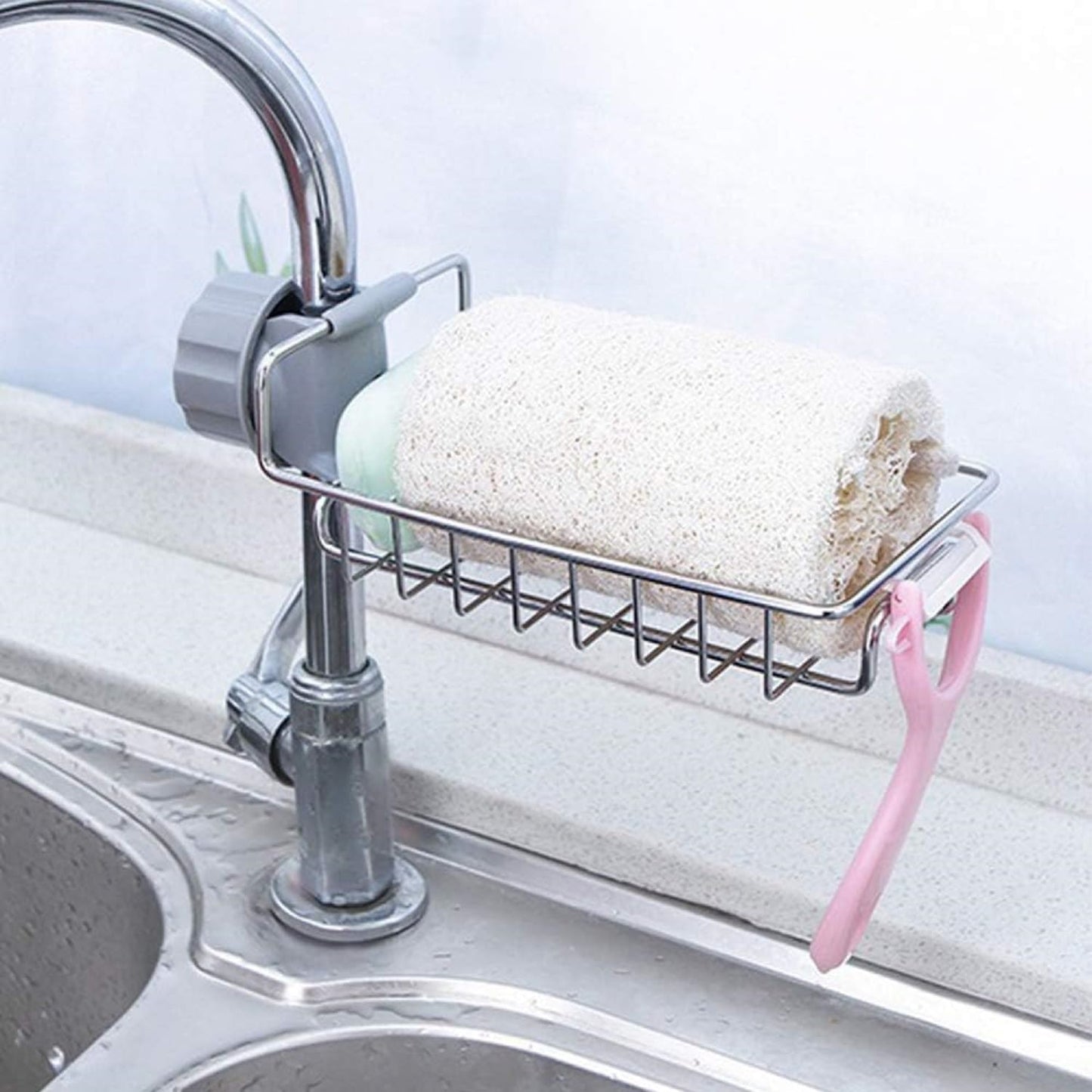 Kitchen Sink Faucet Sink Caddy Organizer